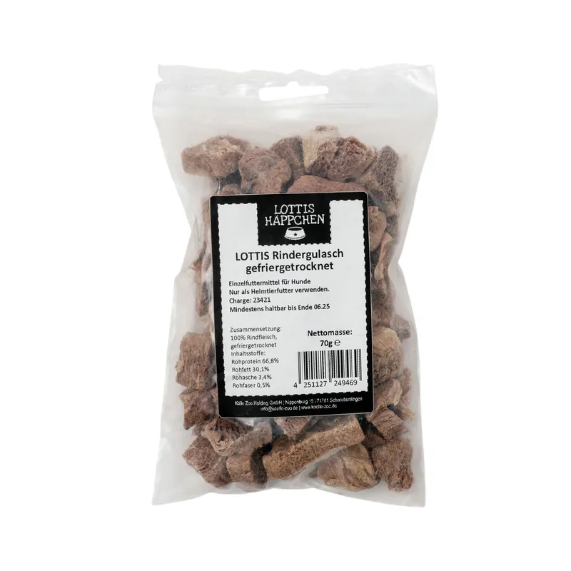 Günstig LOTTIS HÄPPCHEN Rindergulasch gefriergetrocknet 70 g